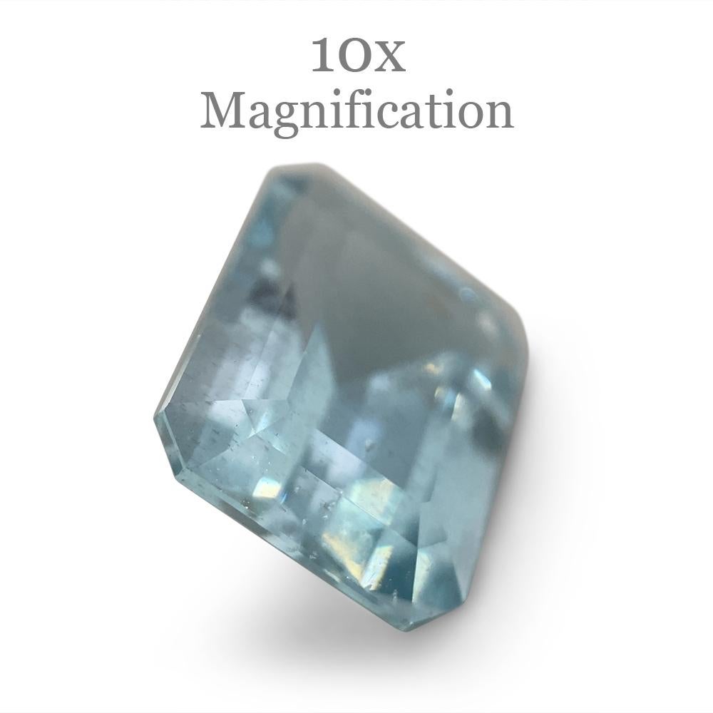 2.88ct Smaragdschliff Aquamarin im Angebot 12