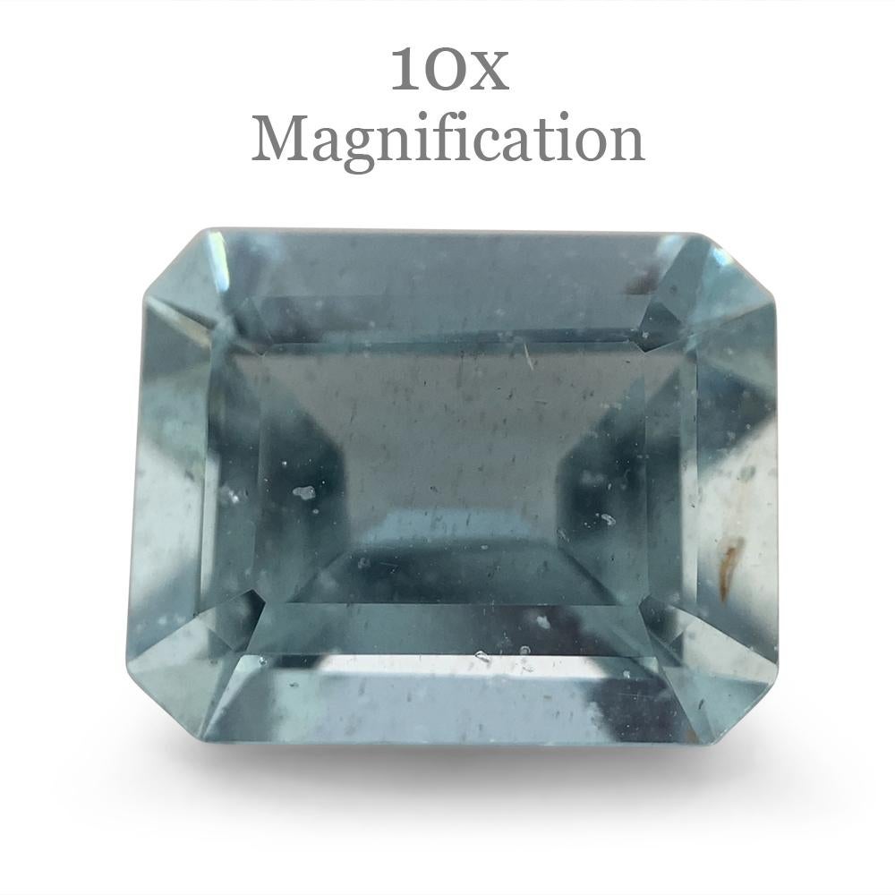 2.88ct Smaragdschliff Aquamarin im Angebot 13