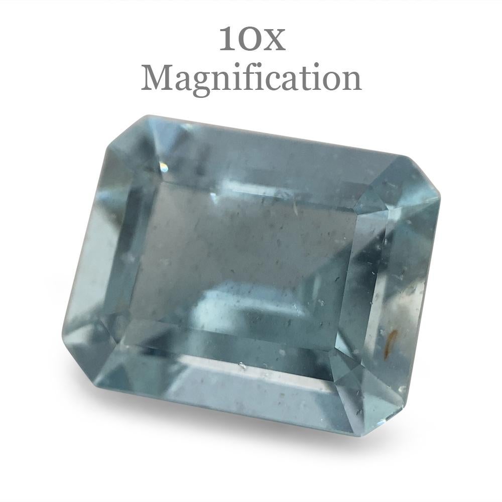 2.88ct Smaragdschliff Aquamarin im Angebot 15