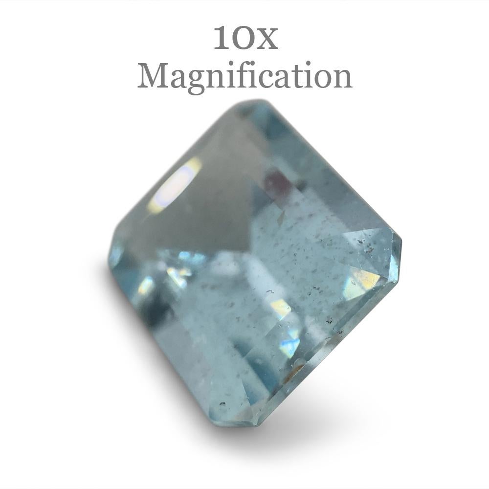Women's or Men's 2.88ct Emerald Cut Aquamarine