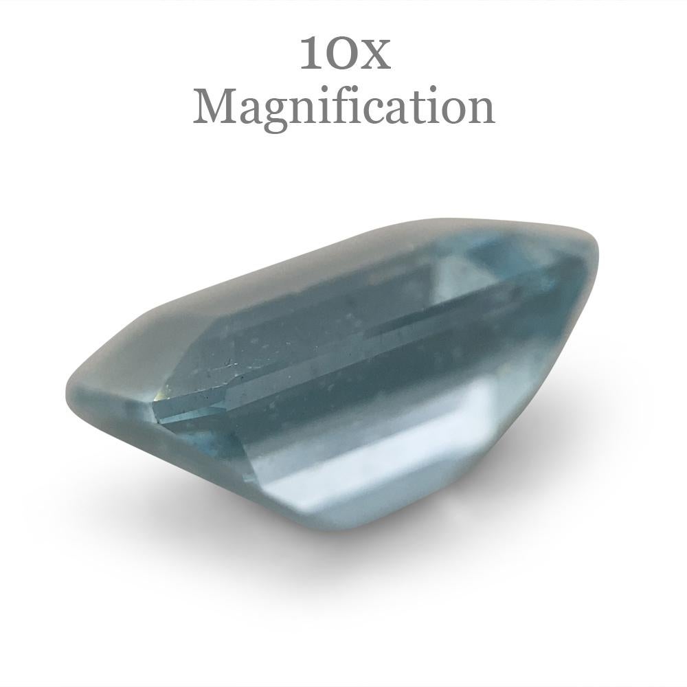 2.88ct Smaragdschliff Aquamarin im Angebot 1