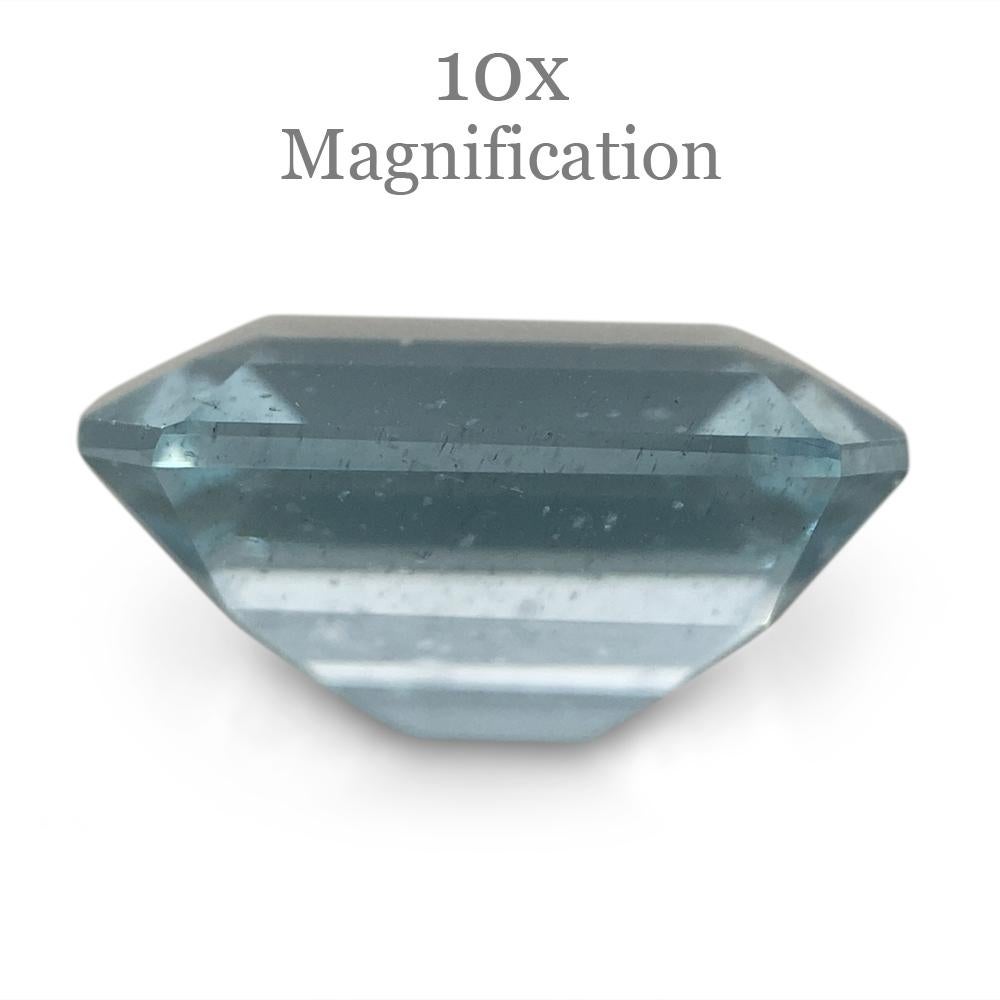 2.88ct Smaragdschliff Aquamarin im Angebot 2