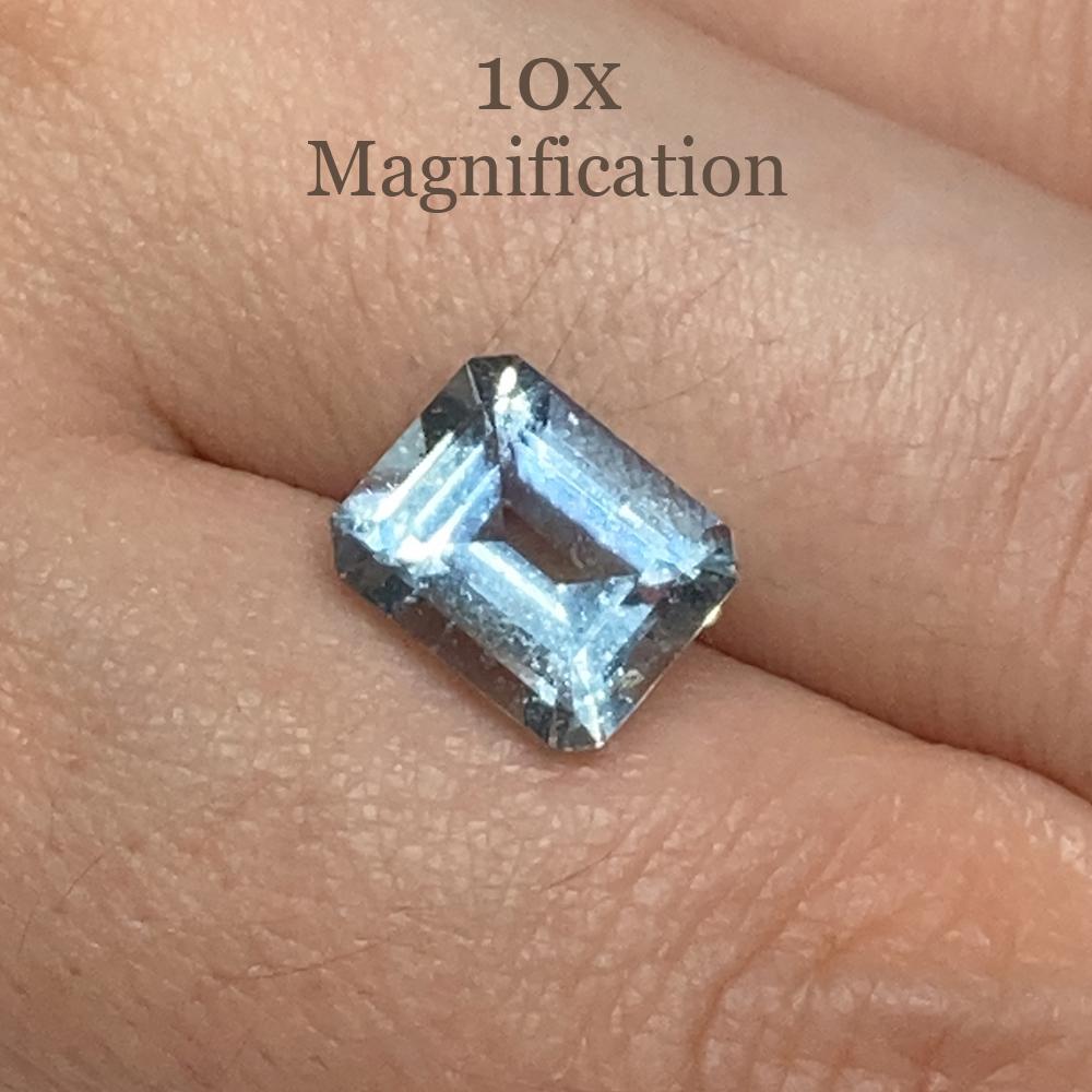 2.88ct Smaragdschliff Aquamarin im Angebot 3