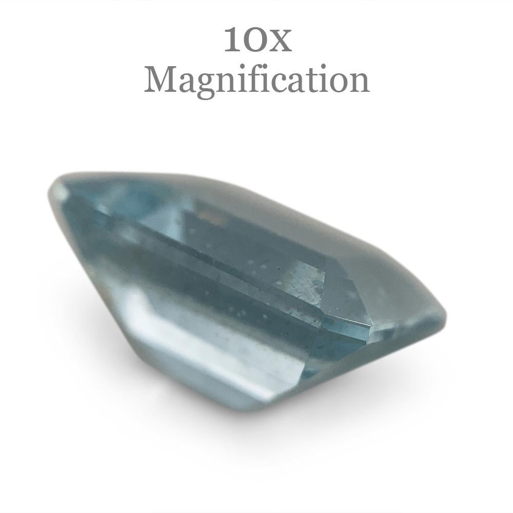 2.88ct Smaragdschliff Aquamarin im Angebot 4