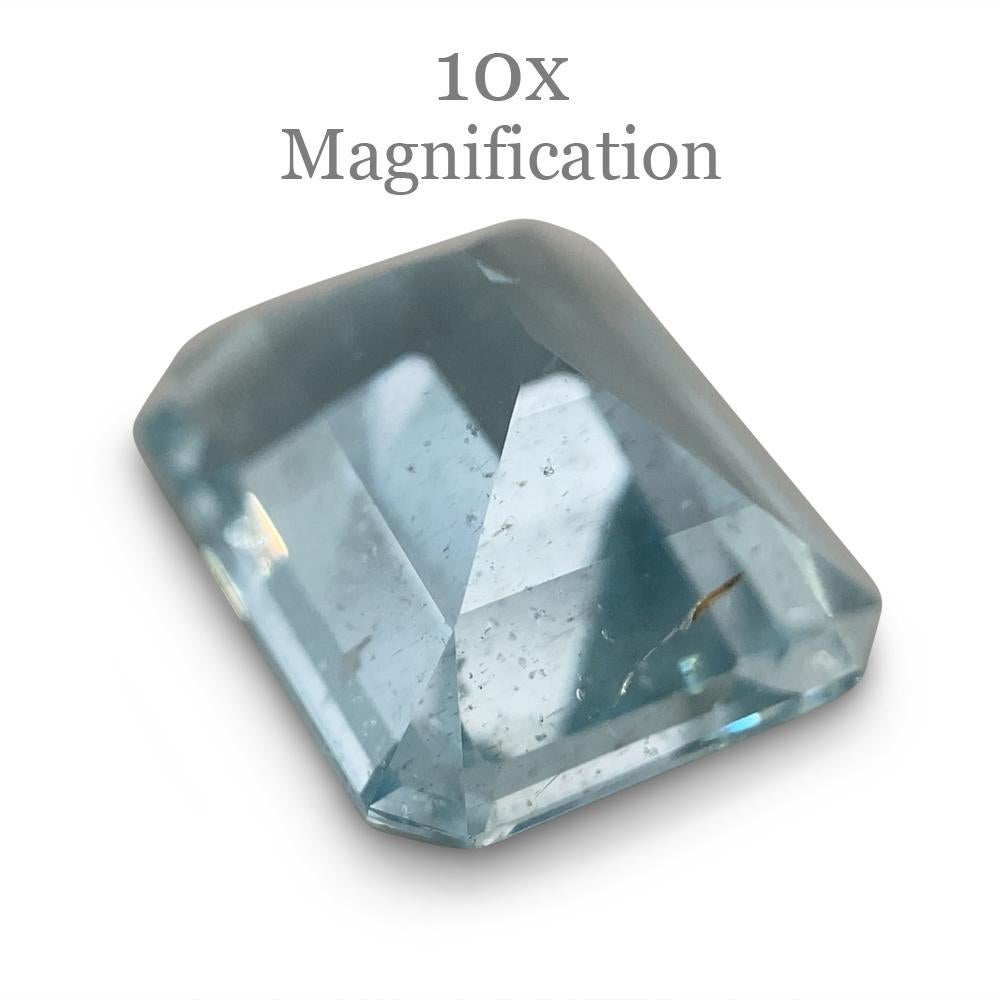 2.88ct Smaragdschliff Aquamarin im Angebot 5