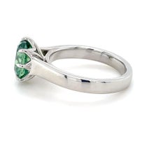2.89 Carat Demantoid Garnet Ring