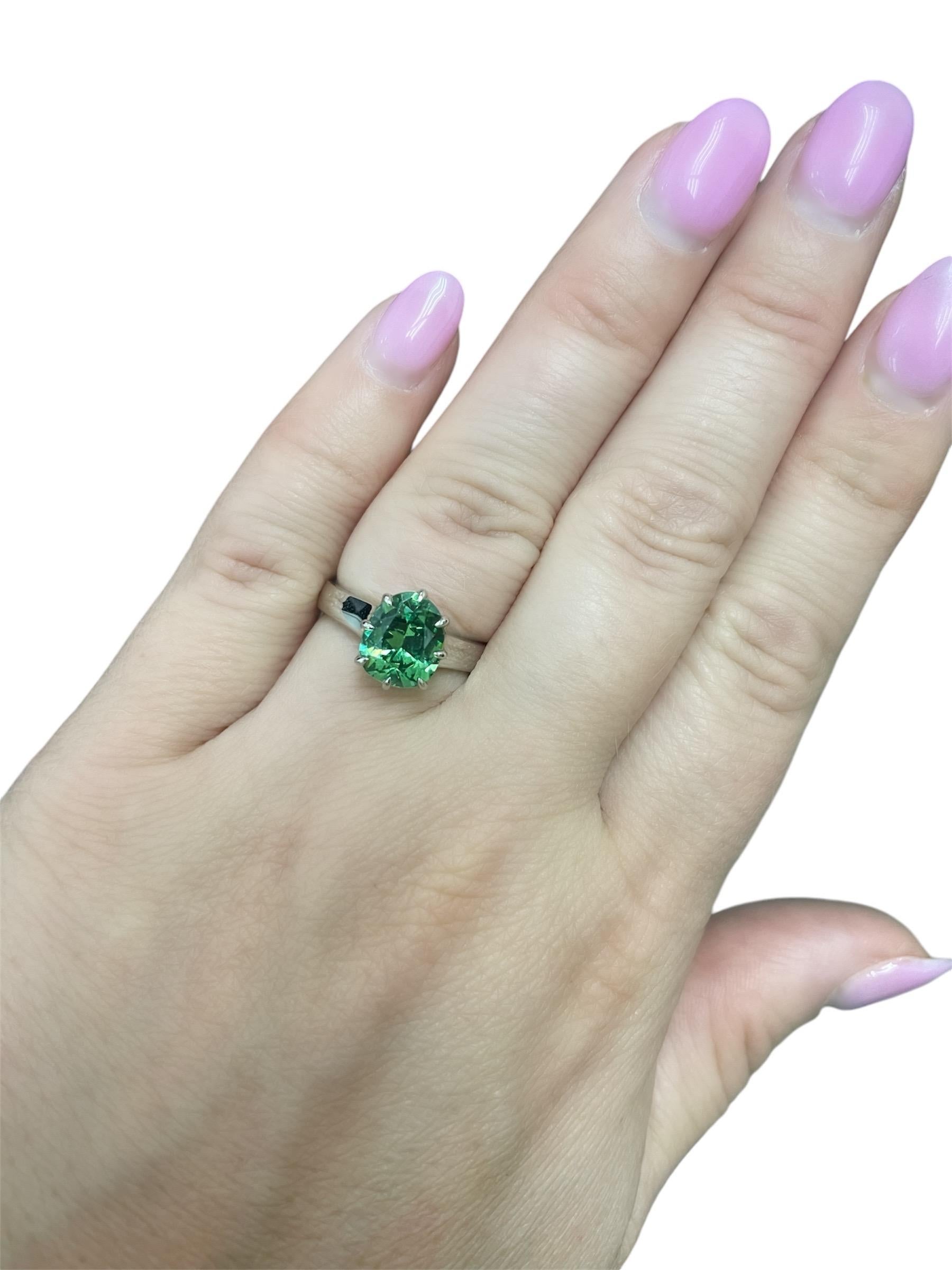 2,89 Karat Demantoid-Granatring im Zustand „Neu“ im Angebot in Chicago, IL