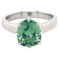 2.89 Carat Demantoid Garnet Ring