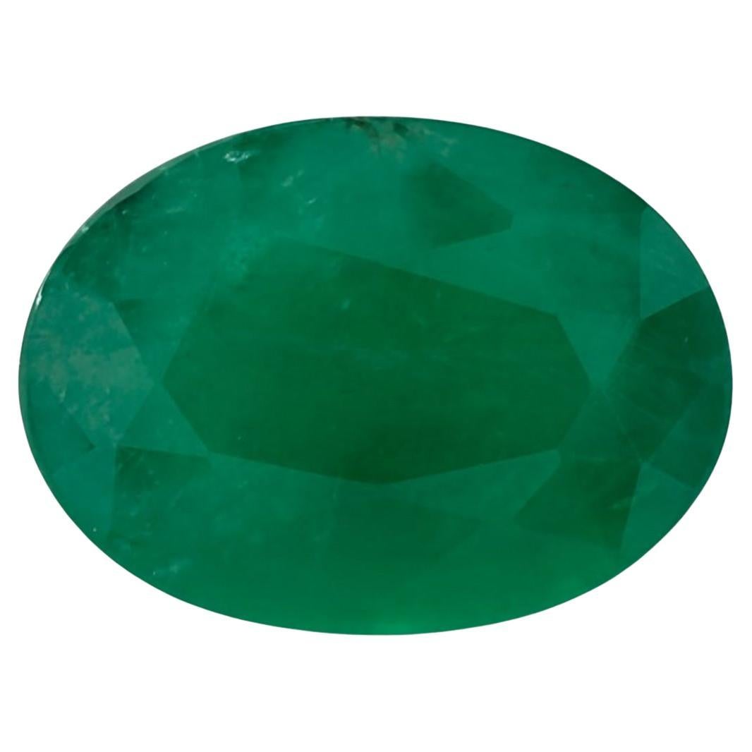 2.89 Karat Smaragd Oval Loser Edelstein