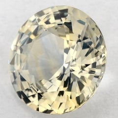 2.89 Ct Yellow Sapphire Round Loose Gemstone