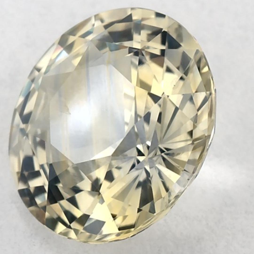 Women's 2.89 Ct Yellow Sapphire Round Loose Gemstone For Sale