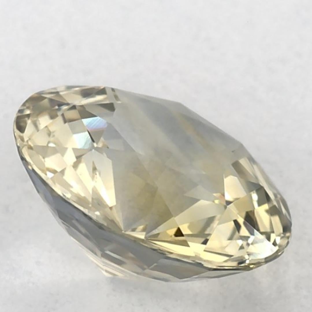 2.89 Ct Yellow Sapphire Round Loose Gemstone For Sale 1