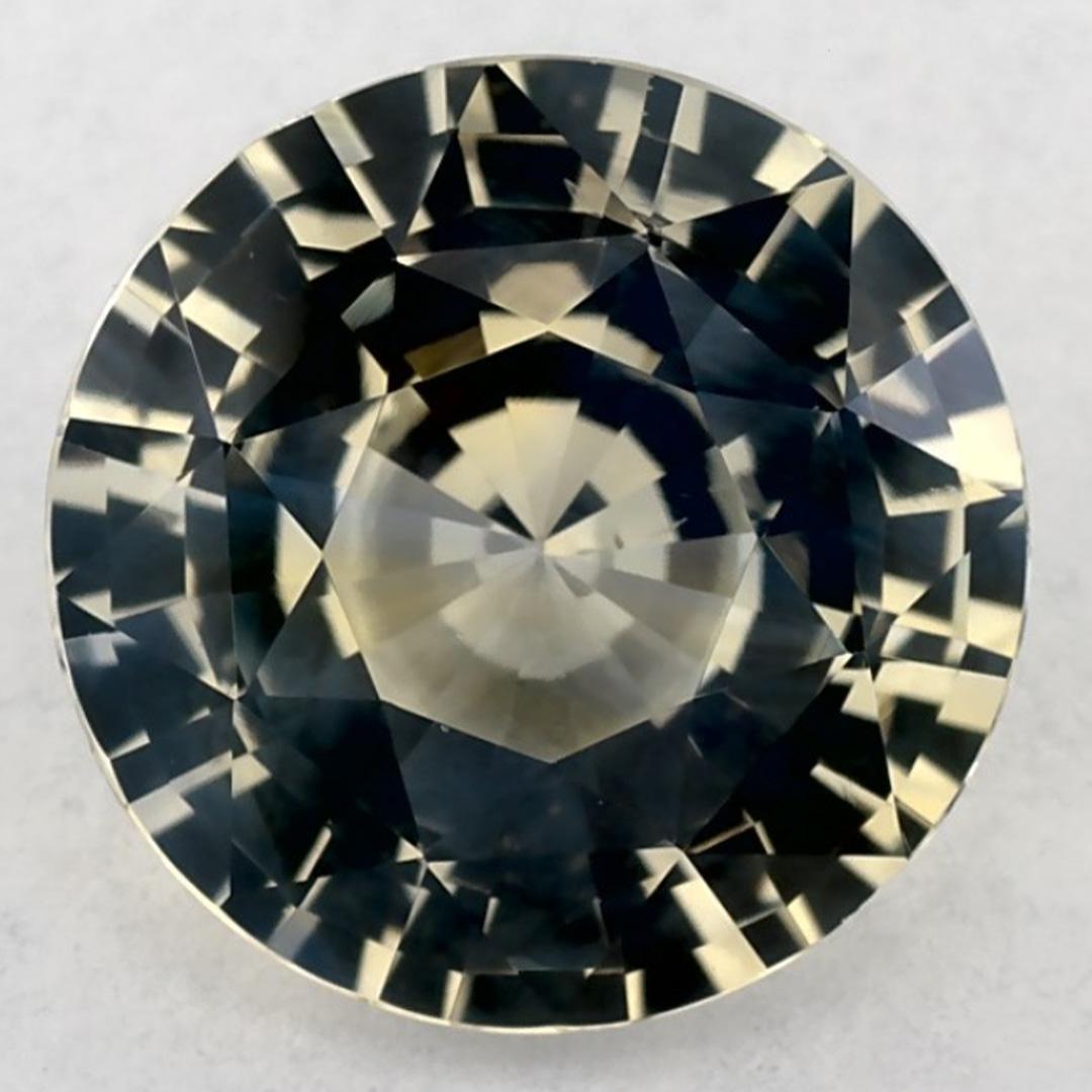 2.89 Ct Yellow Sapphire Round Loose Gemstone For Sale