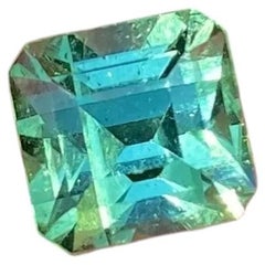 2.89 Ct. Yellowish-GREEN Tourmaline natural loose gemstone, Octagon cut, Origin