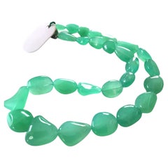 289,00 carats naturel Marlboro Chrysoprase Tumbles Plain Gemstone