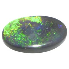 2.89ct Oval Cabochon Gray Opal from Australia