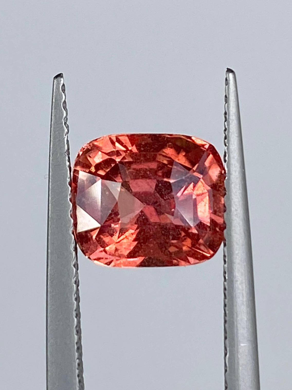 red padparadscha sapphire