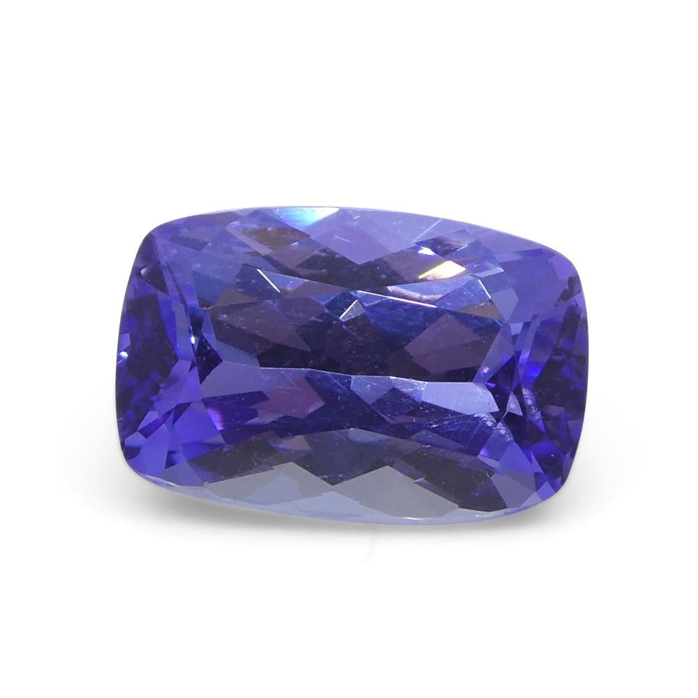 2.8ct Cushion Violet Blue Tanzanite from Tanzania For Sale 5