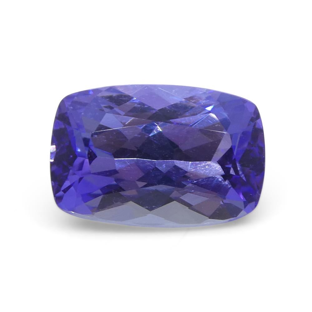 2.8ct Cushion Violet Blue Tanzanite from Tanzania In New Condition For Sale In Toronto, Ontario