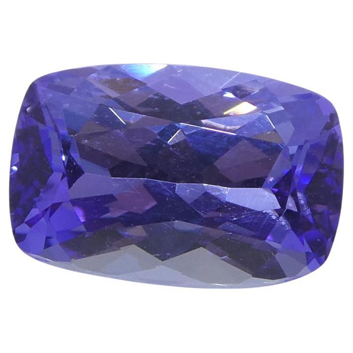 2.8ct Cushion Violet Blue Tanzanite from Tanzania For Sale