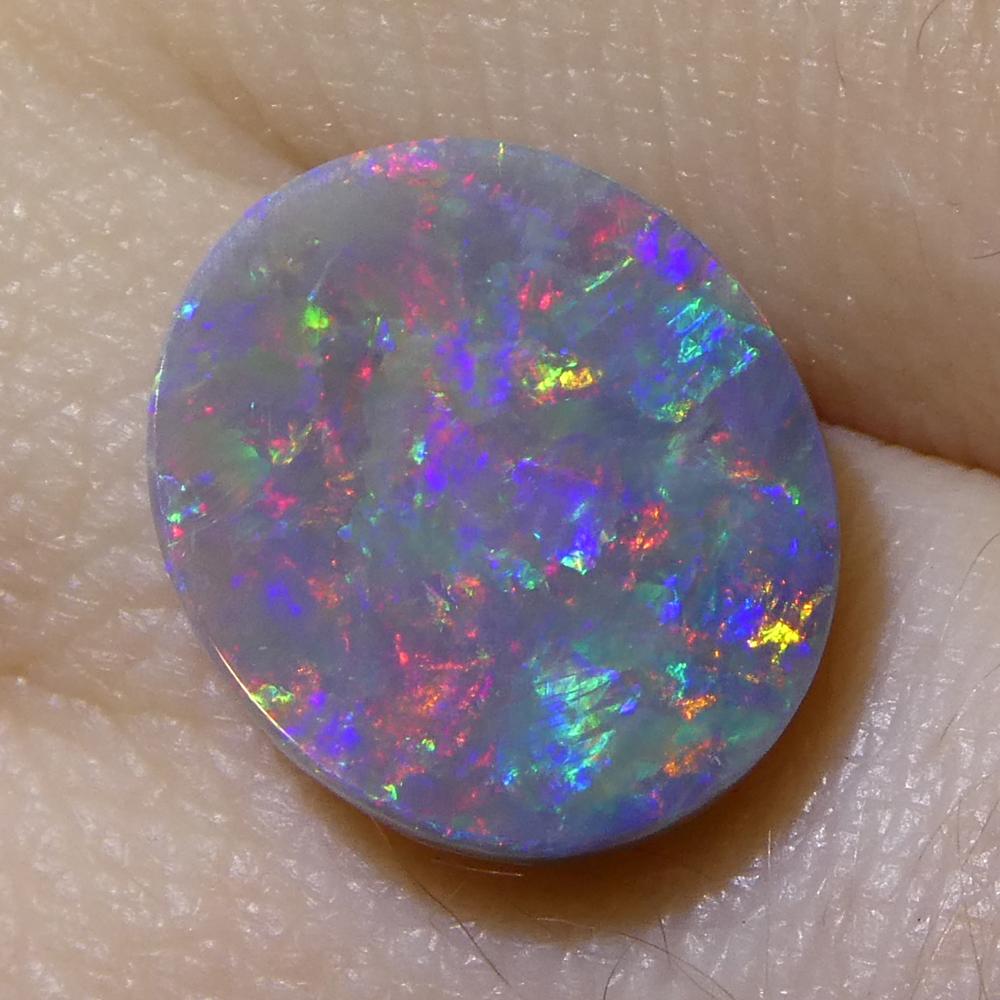 Opale grigio ovale cabochon 2,8ct dall'Australia in vendita 7