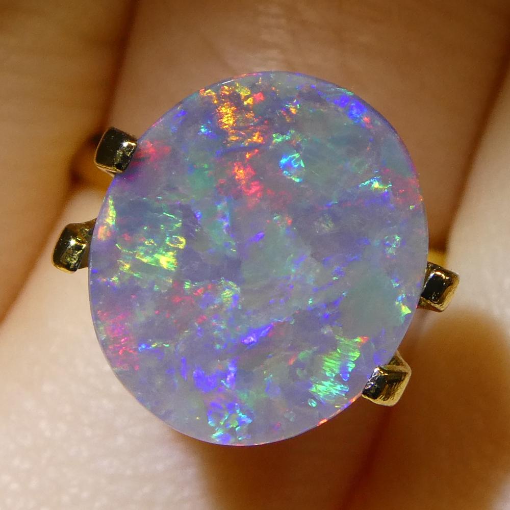 Opale grigio ovale cabochon 2,8ct dall'Australia in vendita 9