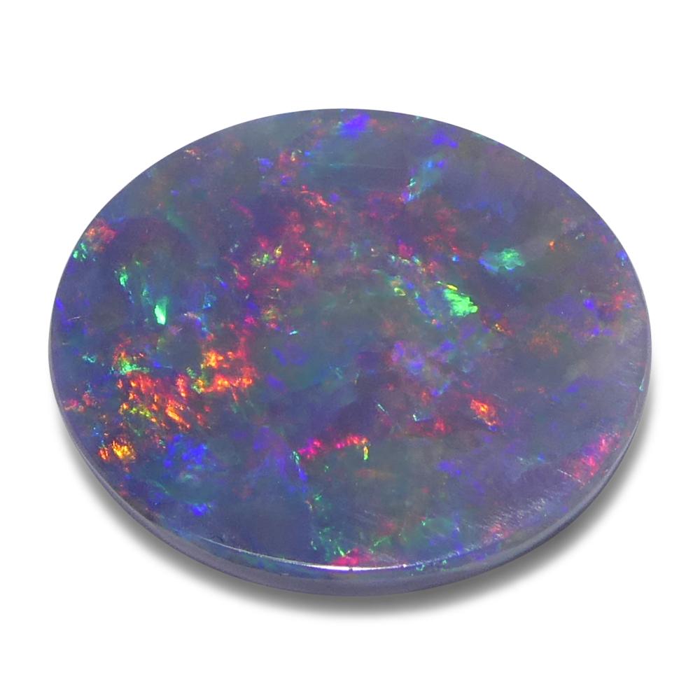 da uomo o donna Opale grigio ovale cabochon 2,8ct dall'Australia in vendita