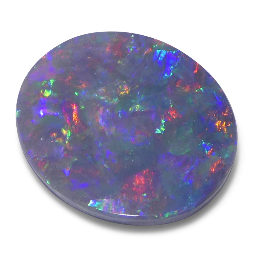 Opale grigio ovale cabochon 2,8ct dall'Australia in vendita 2
