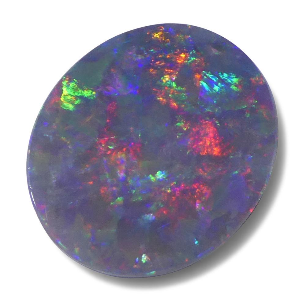 Opale grigio ovale cabochon 2,8ct dall'Australia in vendita 4