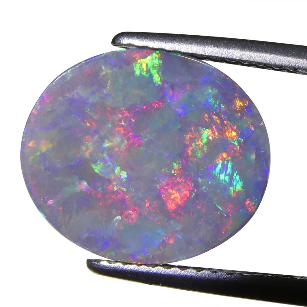 Opale grigio ovale cabochon 2,8ct dall'Australia in vendita 6