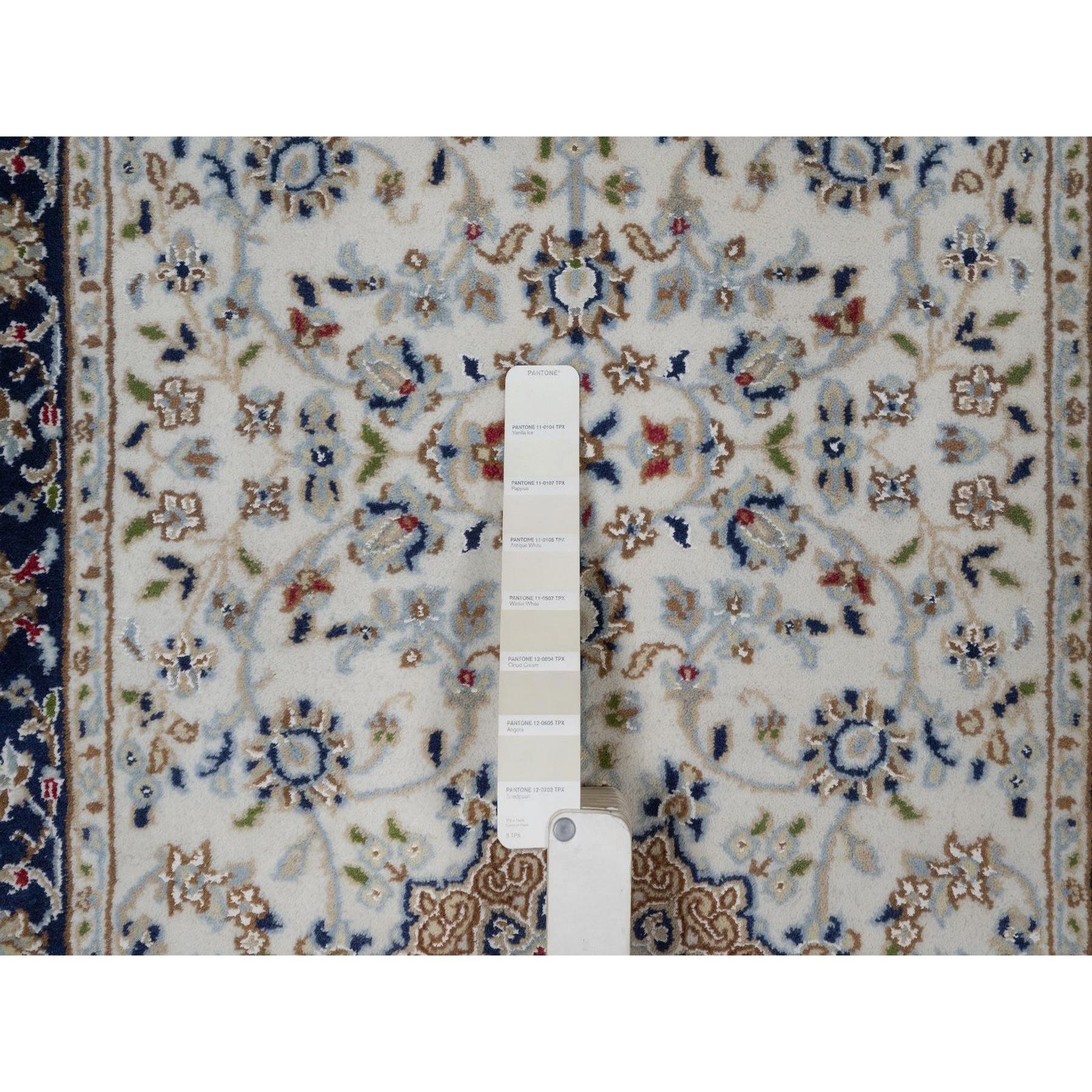 Indiano Tappeto Runner in Lana e Seta Annodato a Mano 2'8 