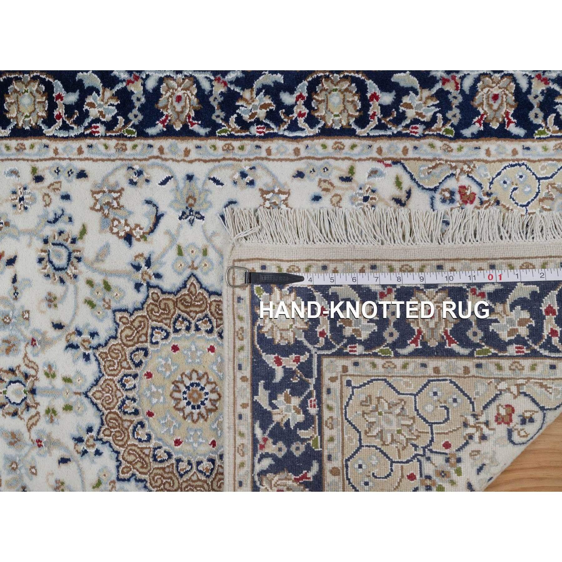 Tappeto Runner in Lana e Seta Annodato a Mano 2'8 