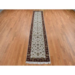 2'8 "x14'1" Ivoire, Design/One, mi-laine et mi-soie, Tapis de course XL