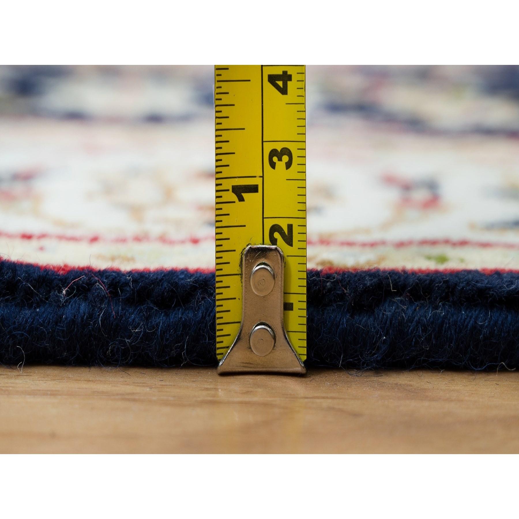XXI secolo e contemporaneo Tappeto Runner XL blu notte Nain Design 250 KPSI in lana annodato a mano in vendita