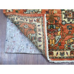 2'8 "x15'9" Rot Nordwest Persisch All Over Design Handgeknüpft Wolle Läufer Teppich