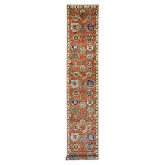 2'8"x15'9" Red Northwest Persian All Over Design Hand Knotted Wool Runner Rug