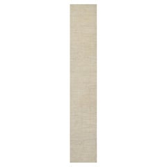 2'8 "x16' White Lori Buft Modern Design Plain Hand Knotsted Pure Wool Runner Rug (tapis de course en pure laine nouée à la main)