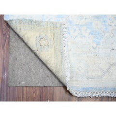 2'8"x16'2" Carolina Blue Wool Hand Knotted Finer Peshawar XL Runner Oriental Rug