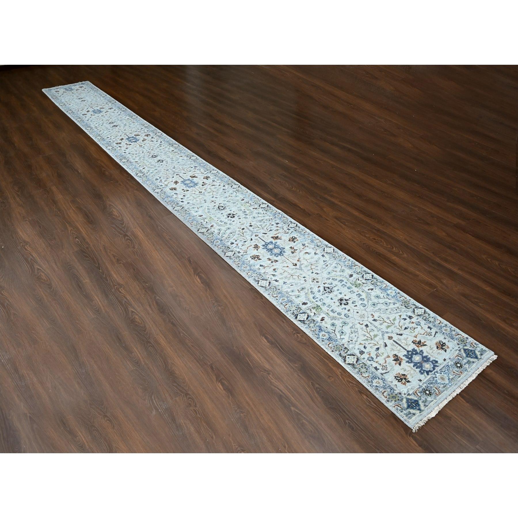 This is a truly genuine one-of-a-kind Denser Weave, Oushak with Floral Motifs, Soft Wool Hand Knotted, Oriental Rug. It has been Knotted for months and months in the centuries-old weaving craftsmanship techniques by expert artisans.
Primary