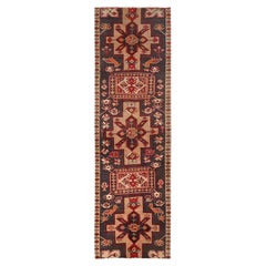 2'8 "x9'3" Braun Vintage Nordwest Persisch Handgeknüpft Reine Wolle Läufer Teppich