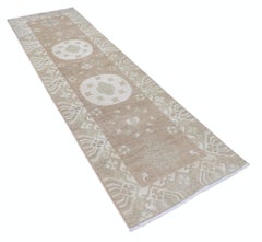 2.8x9.7 ft Traditional Handknotted Wool Runner Rug for Hallway. Corridor Rug