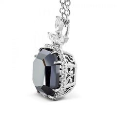 29 Karat schwarze Diamant-Halskette