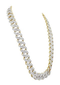 29 Carat Cuban Brilliant Cut Diamond Necklace