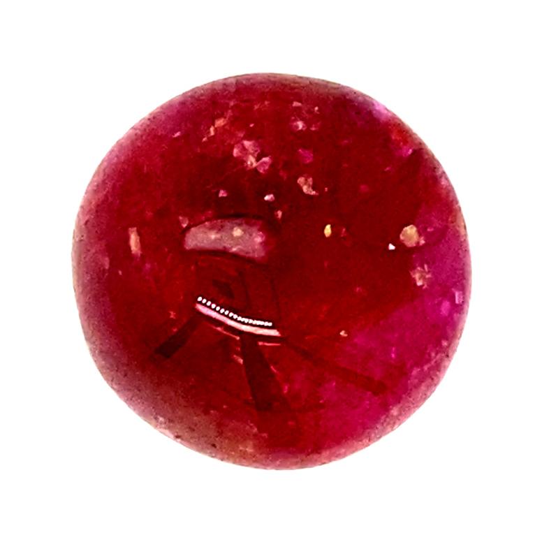 29 Carat Unheated Burmese Ruby Cabochon: 

A truly rare gemstone, it is a 29 carat unheated Burmese ruby cabochon. Hailing from the historic Mogok mines in Burma, the ruby cabochon possesses a beautiful red colour, with good lustre and brilliance.