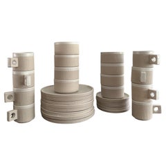 29 Piece Set of Pottery Tableware Designed by Jonathan Adler, Brazilia Pattern
