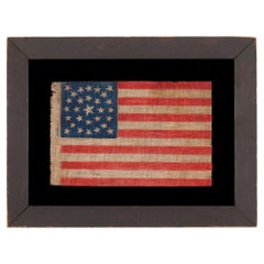 29 Star Antique Flag, Double-Wreath Style Medallion, Iowa Statehood, ca 1846-'48