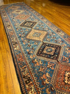 2'9" x 12'7" Yalameh Hand-Knotted Wool Runner Rug – Turkish Tribal Oriental
