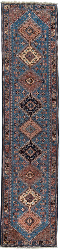 2'9" x 12'7" Yalameh Hand-Knotted Wool Runner Rug – Turkish Tribal Oriental