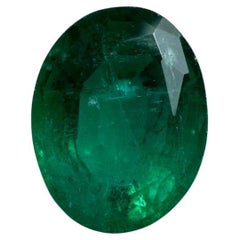 2,90 Quilates Esmeralda Clásica Verde Esmeralda de Zambia - Talla Oval Gema Natal de Mayo