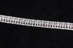 Bracciale con diamanti da 2,90 carati in oro 18 carati